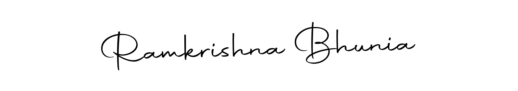 Design your own signature with our free online signature maker. With this signature software, you can create a handwritten (Autography-DOLnW) signature for name Ramkrishna Bhunia. Ramkrishna Bhunia signature style 10 images and pictures png