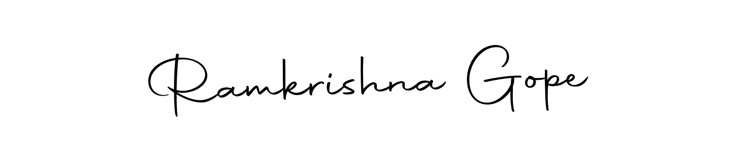 Here are the top 10 professional signature styles for the name Ramkrishna Gope. These are the best autograph styles you can use for your name. Ramkrishna Gope signature style 10 images and pictures png