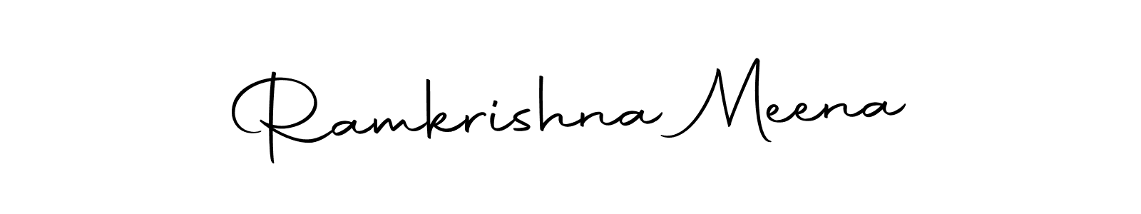Here are the top 10 professional signature styles for the name Ramkrishna Meena. These are the best autograph styles you can use for your name. Ramkrishna Meena signature style 10 images and pictures png