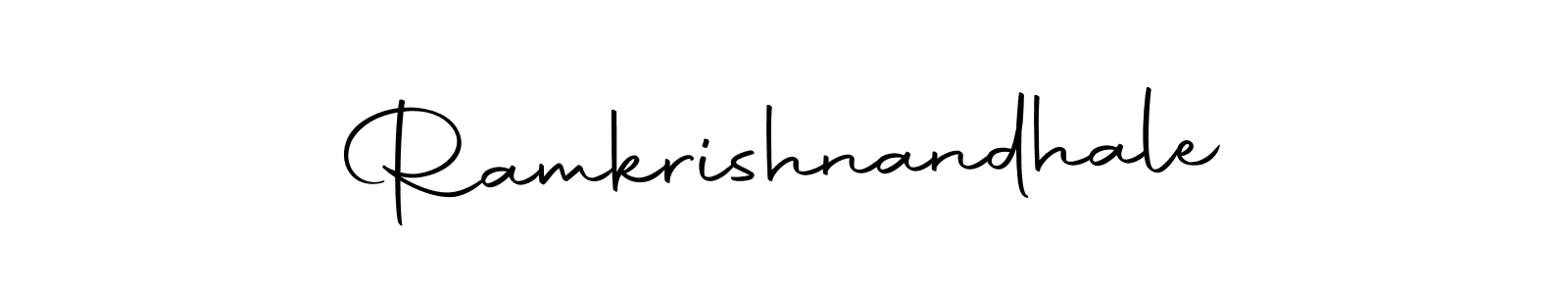 Create a beautiful signature design for name Ramkrishnandhale. With this signature (Autography-DOLnW) fonts, you can make a handwritten signature for free. Ramkrishnandhale signature style 10 images and pictures png