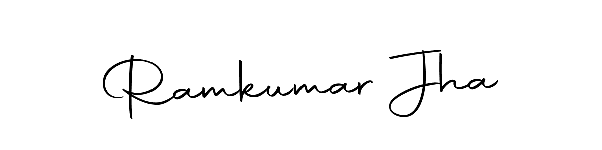 Use a signature maker to create a handwritten signature online. With this signature software, you can design (Autography-DOLnW) your own signature for name Ramkumar Jha. Ramkumar Jha signature style 10 images and pictures png