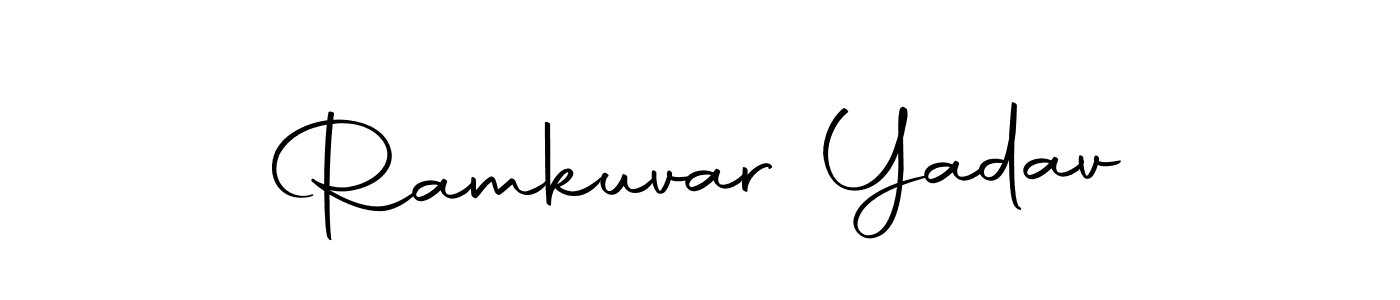 Design your own signature with our free online signature maker. With this signature software, you can create a handwritten (Autography-DOLnW) signature for name Ramkuvar Yadav. Ramkuvar Yadav signature style 10 images and pictures png