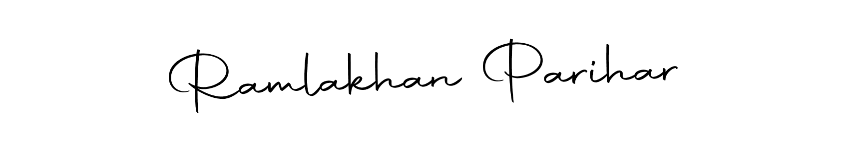 How to make Ramlakhan Parihar name signature. Use Autography-DOLnW style for creating short signs online. This is the latest handwritten sign. Ramlakhan Parihar signature style 10 images and pictures png