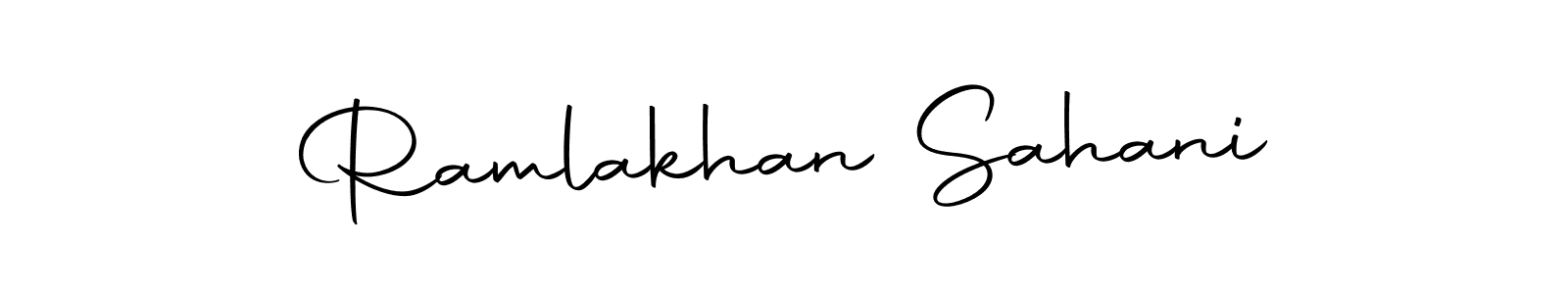 Make a beautiful signature design for name Ramlakhan Sahani. Use this online signature maker to create a handwritten signature for free. Ramlakhan Sahani signature style 10 images and pictures png