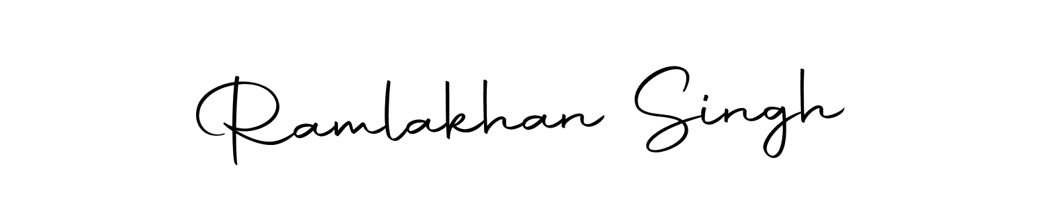 Create a beautiful signature design for name Ramlakhan Singh. With this signature (Autography-DOLnW) fonts, you can make a handwritten signature for free. Ramlakhan Singh signature style 10 images and pictures png