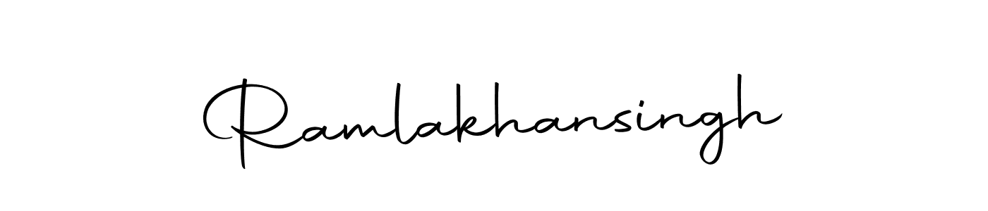 Use a signature maker to create a handwritten signature online. With this signature software, you can design (Autography-DOLnW) your own signature for name Ramlakhansingh. Ramlakhansingh signature style 10 images and pictures png