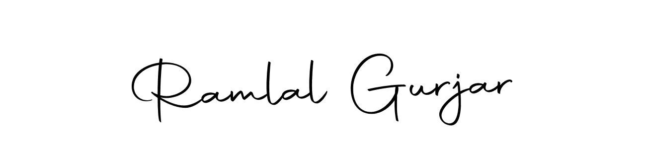 You can use this online signature creator to create a handwritten signature for the name Ramlal Gurjar. This is the best online autograph maker. Ramlal Gurjar signature style 10 images and pictures png