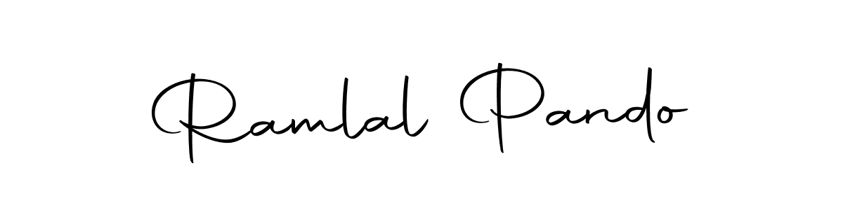 You should practise on your own different ways (Autography-DOLnW) to write your name (Ramlal Pando) in signature. don't let someone else do it for you. Ramlal Pando signature style 10 images and pictures png