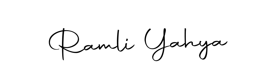 Use a signature maker to create a handwritten signature online. With this signature software, you can design (Autography-DOLnW) your own signature for name Ramli Yahya. Ramli Yahya signature style 10 images and pictures png