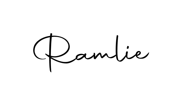 How to make Ramlie signature? Autography-DOLnW is a professional autograph style. Create handwritten signature for Ramlie name. Ramlie signature style 10 images and pictures png