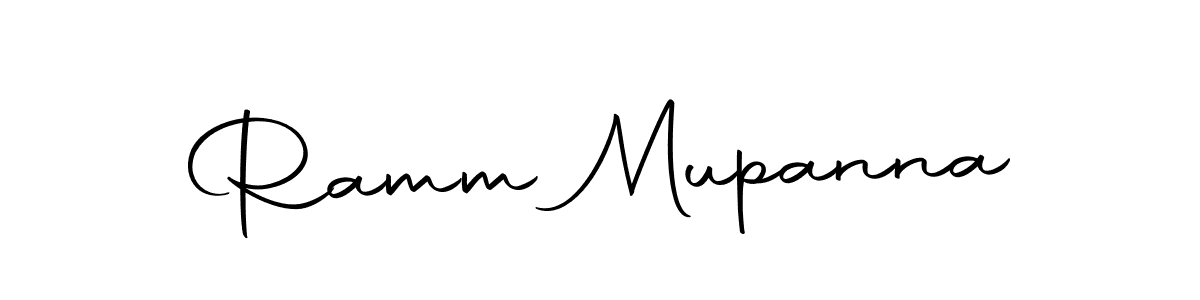 The best way (Autography-DOLnW) to make a short signature is to pick only two or three words in your name. The name Ramm Mupanna include a total of six letters. For converting this name. Ramm Mupanna signature style 10 images and pictures png