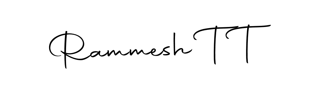 Design your own signature with our free online signature maker. With this signature software, you can create a handwritten (Autography-DOLnW) signature for name Rammesh T T. Rammesh T T signature style 10 images and pictures png