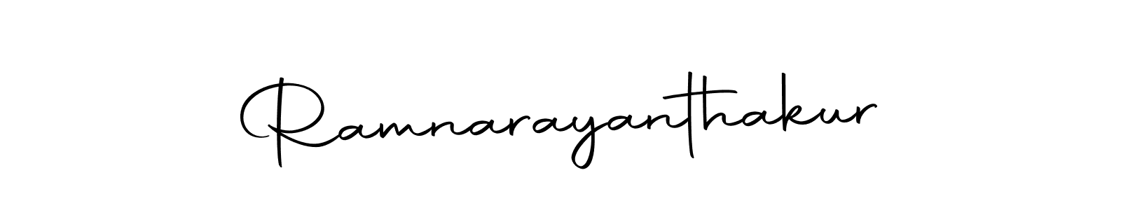 Design your own signature with our free online signature maker. With this signature software, you can create a handwritten (Autography-DOLnW) signature for name Ramnarayanthakur. Ramnarayanthakur signature style 10 images and pictures png
