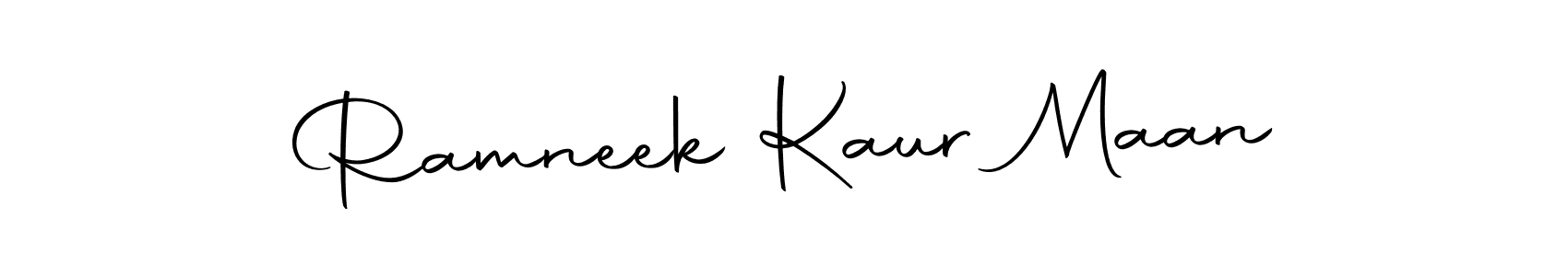 Make a short Ramneek Kaur Maan signature style. Manage your documents anywhere anytime using Autography-DOLnW. Create and add eSignatures, submit forms, share and send files easily. Ramneek Kaur Maan signature style 10 images and pictures png