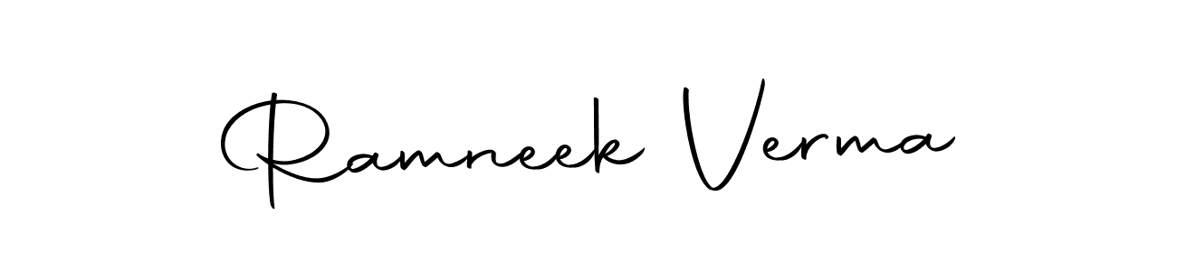 This is the best signature style for the Ramneek Verma name. Also you like these signature font (Autography-DOLnW). Mix name signature. Ramneek Verma signature style 10 images and pictures png