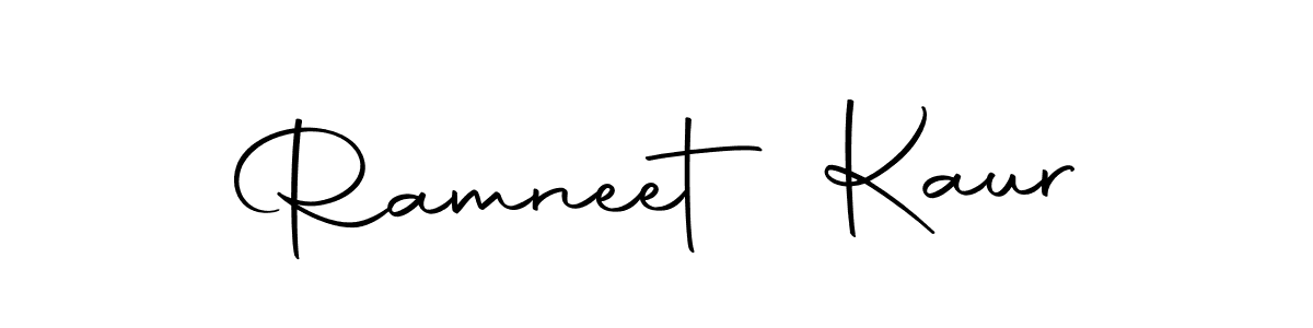 Design your own signature with our free online signature maker. With this signature software, you can create a handwritten (Autography-DOLnW) signature for name Ramneet Kaur. Ramneet Kaur signature style 10 images and pictures png