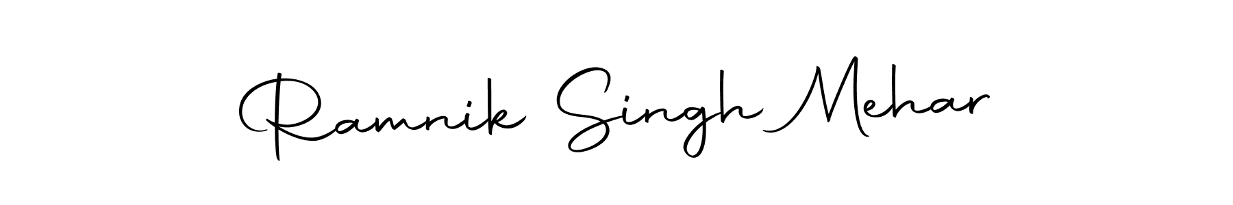 Design your own signature with our free online signature maker. With this signature software, you can create a handwritten (Autography-DOLnW) signature for name Ramnik Singh Mehar. Ramnik Singh Mehar signature style 10 images and pictures png