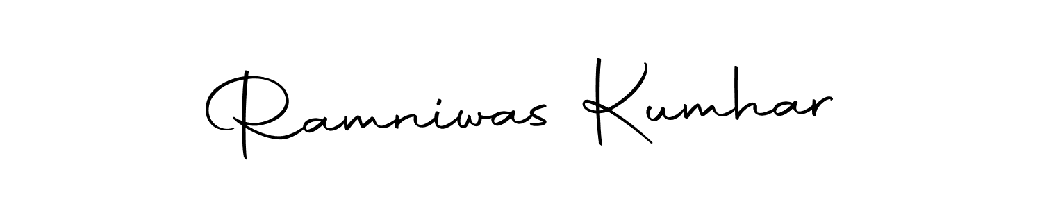 Use a signature maker to create a handwritten signature online. With this signature software, you can design (Autography-DOLnW) your own signature for name Ramniwas Kumhar. Ramniwas Kumhar signature style 10 images and pictures png