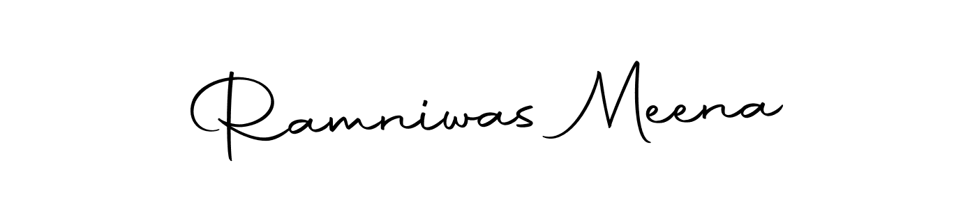 Ramniwas Meena stylish signature style. Best Handwritten Sign (Autography-DOLnW) for my name. Handwritten Signature Collection Ideas for my name Ramniwas Meena. Ramniwas Meena signature style 10 images and pictures png