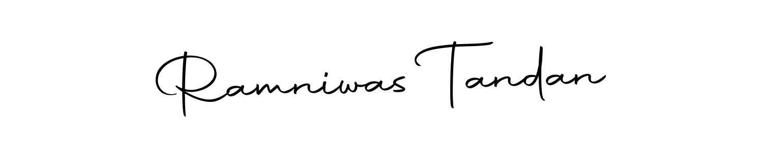 Create a beautiful signature design for name Ramniwas Tandan. With this signature (Autography-DOLnW) fonts, you can make a handwritten signature for free. Ramniwas Tandan signature style 10 images and pictures png