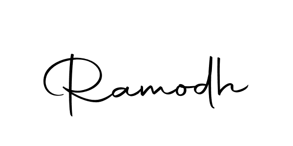 Make a beautiful signature design for name Ramodh. With this signature (Autography-DOLnW) style, you can create a handwritten signature for free. Ramodh signature style 10 images and pictures png