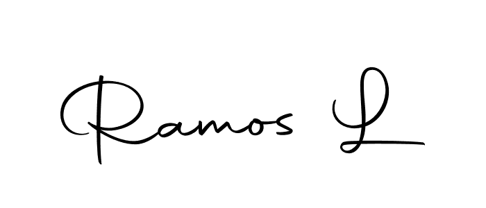 Ramos L stylish signature style. Best Handwritten Sign (Autography-DOLnW) for my name. Handwritten Signature Collection Ideas for my name Ramos L. Ramos L signature style 10 images and pictures png