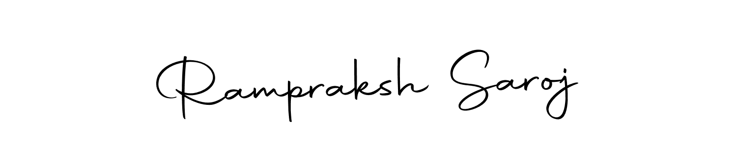 Also we have Rampraksh Saroj name is the best signature style. Create professional handwritten signature collection using Autography-DOLnW autograph style. Rampraksh Saroj signature style 10 images and pictures png