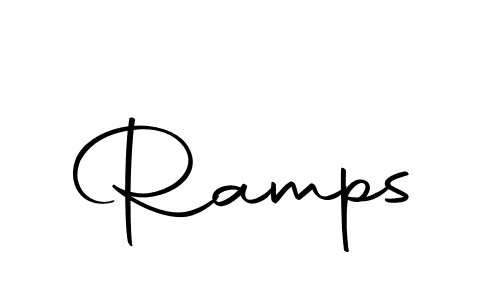 How to make Ramps name signature. Use Autography-DOLnW style for creating short signs online. This is the latest handwritten sign. Ramps signature style 10 images and pictures png