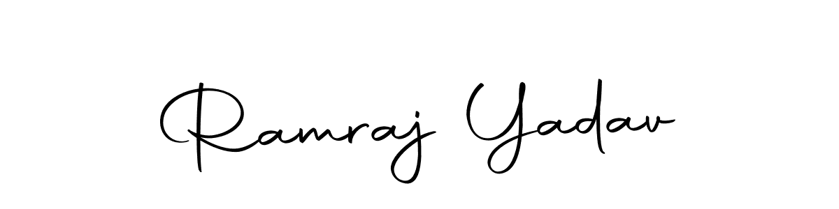 Use a signature maker to create a handwritten signature online. With this signature software, you can design (Autography-DOLnW) your own signature for name Ramraj Yadav. Ramraj Yadav signature style 10 images and pictures png