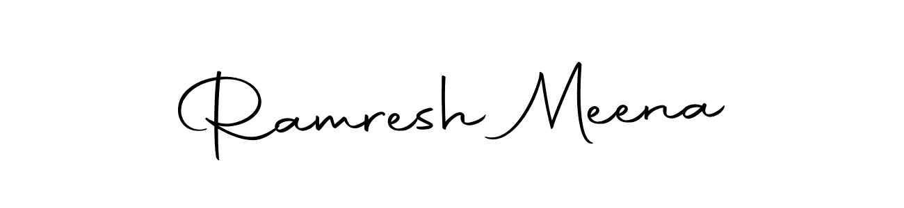 How to make Ramresh Meena name signature. Use Autography-DOLnW style for creating short signs online. This is the latest handwritten sign. Ramresh Meena signature style 10 images and pictures png