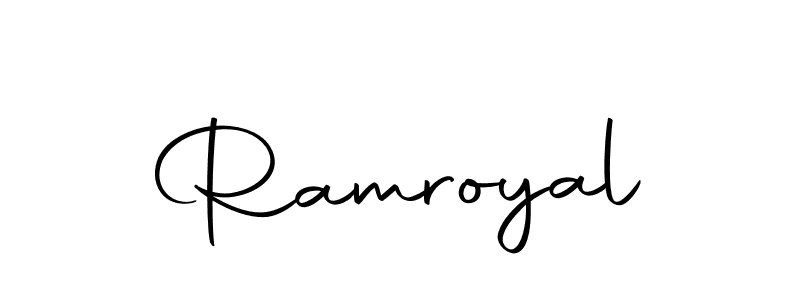 You can use this online signature creator to create a handwritten signature for the name Ramroyal. This is the best online autograph maker. Ramroyal signature style 10 images and pictures png