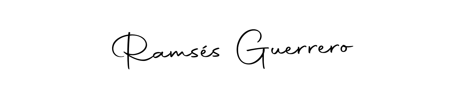 You should practise on your own different ways (Autography-DOLnW) to write your name (Ramsés Guerrero) in signature. don't let someone else do it for you. Ramsés Guerrero signature style 10 images and pictures png
