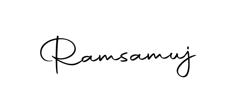 Create a beautiful signature design for name Ramsamuj. With this signature (Autography-DOLnW) fonts, you can make a handwritten signature for free. Ramsamuj signature style 10 images and pictures png