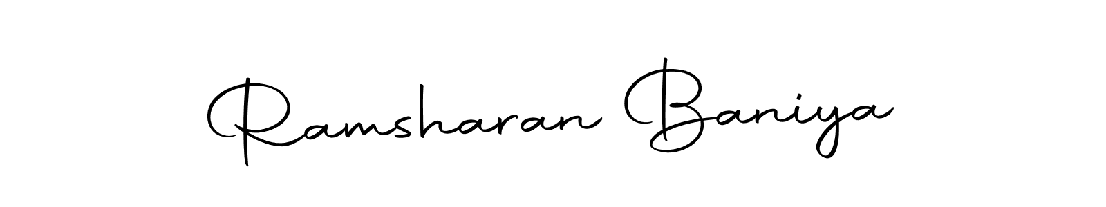 Design your own signature with our free online signature maker. With this signature software, you can create a handwritten (Autography-DOLnW) signature for name Ramsharan Baniya. Ramsharan Baniya signature style 10 images and pictures png