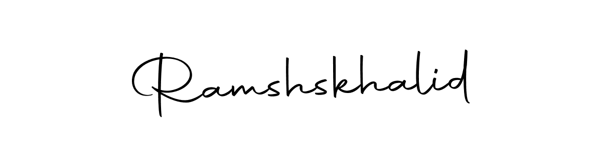 Make a beautiful signature design for name Ramshskhalid. Use this online signature maker to create a handwritten signature for free. Ramshskhalid signature style 10 images and pictures png