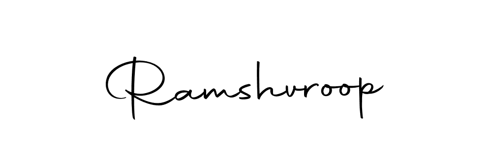 How to make Ramshvroop name signature. Use Autography-DOLnW style for creating short signs online. This is the latest handwritten sign. Ramshvroop signature style 10 images and pictures png