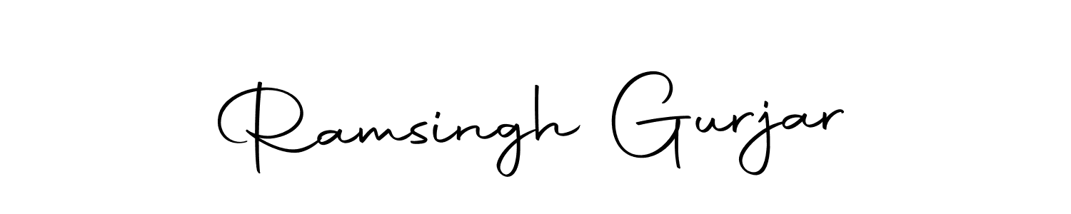 Make a beautiful signature design for name Ramsingh Gurjar. With this signature (Autography-DOLnW) style, you can create a handwritten signature for free. Ramsingh Gurjar signature style 10 images and pictures png