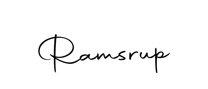Make a beautiful signature design for name Ramsrup. Use this online signature maker to create a handwritten signature for free. Ramsrup signature style 10 images and pictures png