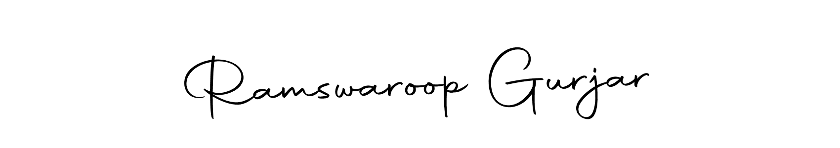 Make a short Ramswaroop Gurjar signature style. Manage your documents anywhere anytime using Autography-DOLnW. Create and add eSignatures, submit forms, share and send files easily. Ramswaroop Gurjar signature style 10 images and pictures png