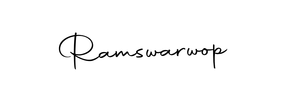 Also we have Ramswarwop name is the best signature style. Create professional handwritten signature collection using Autography-DOLnW autograph style. Ramswarwop signature style 10 images and pictures png