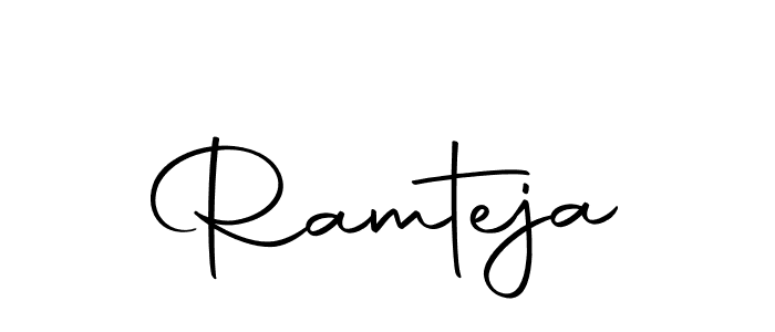 Design your own signature with our free online signature maker. With this signature software, you can create a handwritten (Autography-DOLnW) signature for name Ramteja. Ramteja signature style 10 images and pictures png