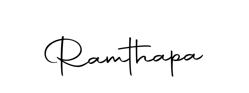 You should practise on your own different ways (Autography-DOLnW) to write your name (Ramthapa) in signature. don't let someone else do it for you. Ramthapa signature style 10 images and pictures png