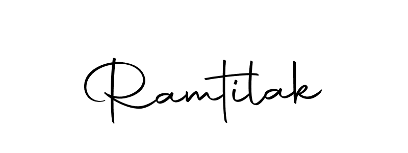 How to make Ramtilak name signature. Use Autography-DOLnW style for creating short signs online. This is the latest handwritten sign. Ramtilak signature style 10 images and pictures png