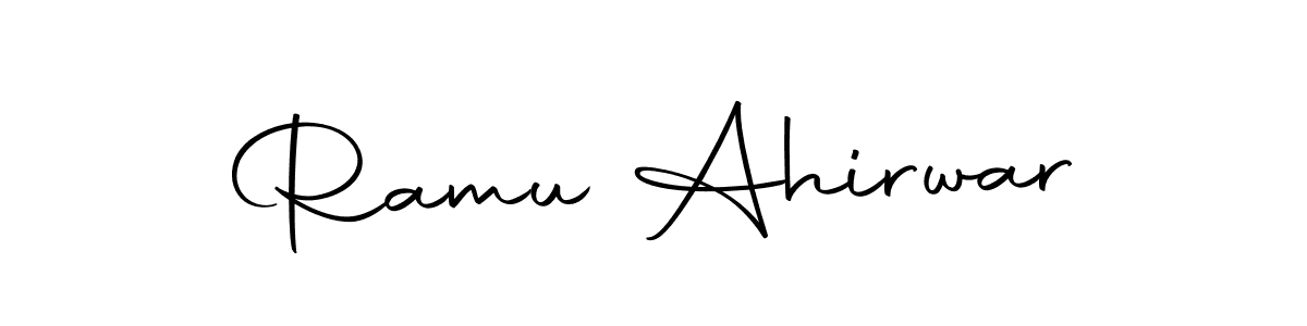 You can use this online signature creator to create a handwritten signature for the name Ramu Ahirwar. This is the best online autograph maker. Ramu Ahirwar signature style 10 images and pictures png