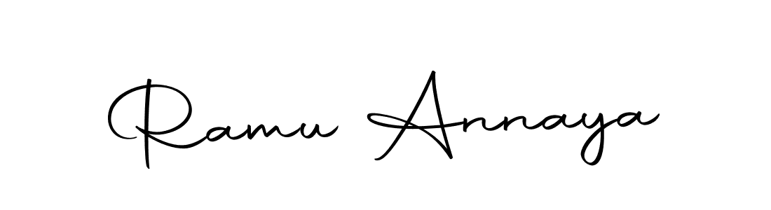 Make a beautiful signature design for name Ramu Annaya. With this signature (Autography-DOLnW) style, you can create a handwritten signature for free. Ramu Annaya signature style 10 images and pictures png