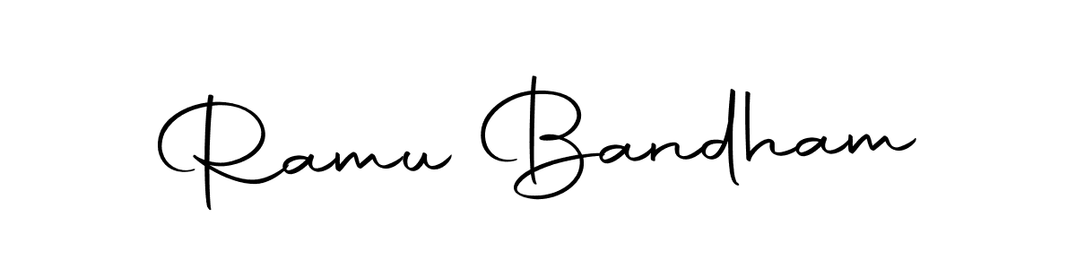 This is the best signature style for the Ramu Bandham name. Also you like these signature font (Autography-DOLnW). Mix name signature. Ramu Bandham signature style 10 images and pictures png