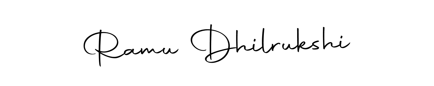 Make a beautiful signature design for name Ramu Dhilrukshi. Use this online signature maker to create a handwritten signature for free. Ramu Dhilrukshi signature style 10 images and pictures png