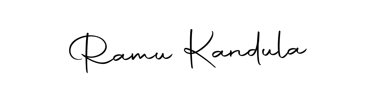 Create a beautiful signature design for name Ramu Kandula. With this signature (Autography-DOLnW) fonts, you can make a handwritten signature for free. Ramu Kandula signature style 10 images and pictures png