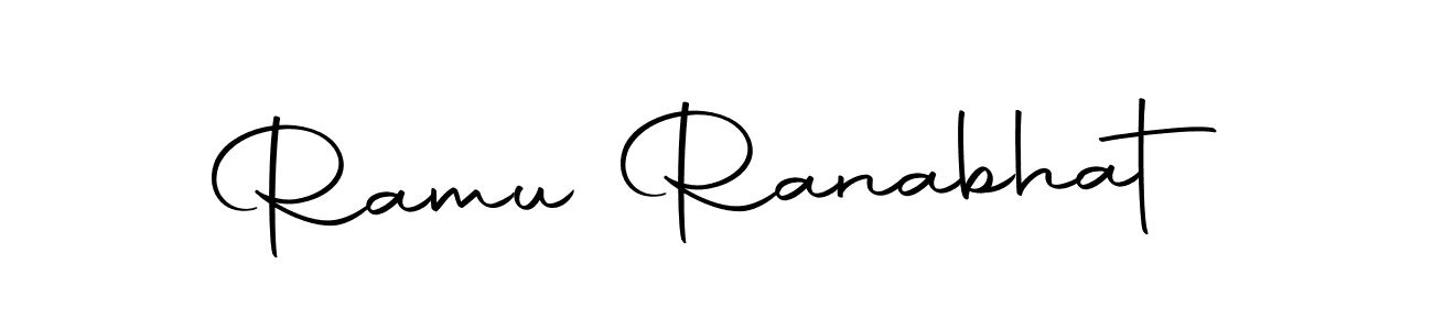 How to make Ramu Ranabhat name signature. Use Autography-DOLnW style for creating short signs online. This is the latest handwritten sign. Ramu Ranabhat signature style 10 images and pictures png