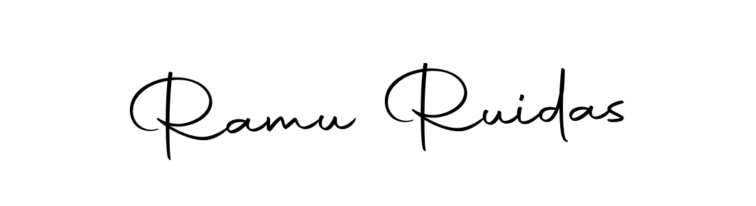 Create a beautiful signature design for name Ramu Ruidas. With this signature (Autography-DOLnW) fonts, you can make a handwritten signature for free. Ramu Ruidas signature style 10 images and pictures png